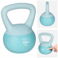 Soft Kettlebell 4 kg Rebel miękkie PCV bezpieczne ciche hantel do