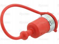 Zaślepka Czerwony PVC Pasuje do 1/2 Male Coupling