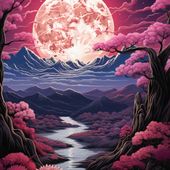 Plakat 60x60cm Różowa Kraina Marzeń