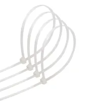 Nylonowe opaski zaciskowe 4,8x450 mm 30 sztuk białe trwałe i praktyczne