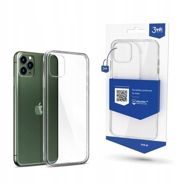 Silikonowe etui na Apple iPhone 11 Pro Max - 3mk Clear Case zdjęcie 1