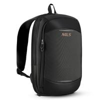 Plecak na Laptop NILS CAMP NC4504 19 l Szary Biznesowy z Poszerzaną Komorą