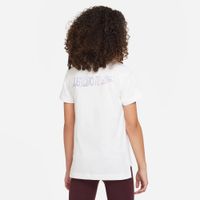 NIke Koszulka Dziecięca Sportswear Tee BF Shine biała bawełniana r. S