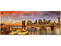 100X40CM ZEGAR NOWOJORSKI KRAJOBRAZ OBRAZ