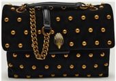 Kurt Geiger Torebka na ramię LG KENSINGTON STUDS | zamsz