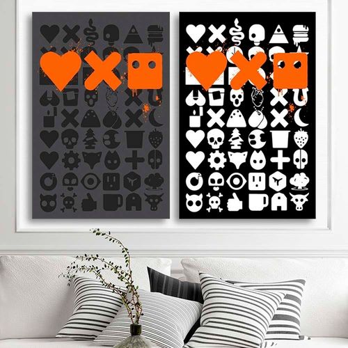 Deco Panel, Abstrakcyjne symbole 50x70 na Arena.pl