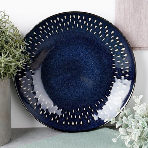 Talerz deserowy ceramiczny granatowy 22 cm na Arena.pl
