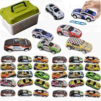 Resoraki Samochody wyścigowe pojazdy walizka zestaw 30 sztuk 1122-12B
