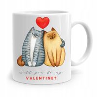 Kubek Prezent Na Walentynki Be My Valentine Z Nadrukiem Ze Zdjęciem