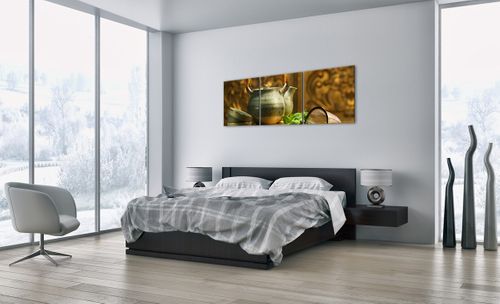 Obraz Na Płótnie - Imbryk Herbata - 150X50 Cm - Ca150X50-2628 na Arena.pl