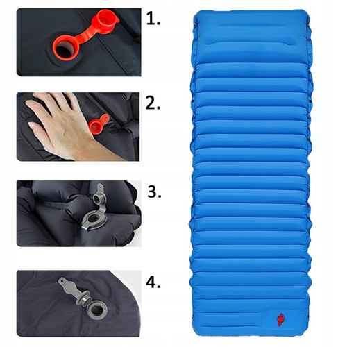 MATERAC TURYSTYCZNY SAMOPOMPUJĄCY MATA CAMPINGOWA WBUDOWANA POMPKA LEKKI na Arena.pl