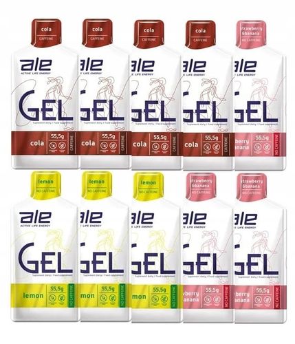 10x Żel energetyczny ALE Lemon 55,5g cytryna x10 na Arena.pl