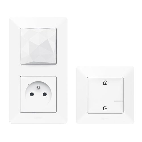 Valena life with Netatmo Legrand 752195 - zestaw startowy podstawowy (gniazdo control, łącznik bezprzewodowy wyjście/powrót) BIAŁY na Arena.pl