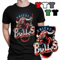 KOSZULKA T-SHIRT MĘSKI WZORY WYBÓR - Chicago Bulls KOSZYKÓWKA NBA - M