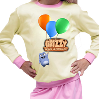 Piżama dziecięca Grizzy i Lemingi