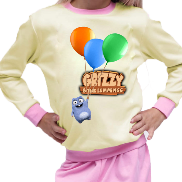 Piżama dziecięca Grizzy i Lemingi zdjęcie 1