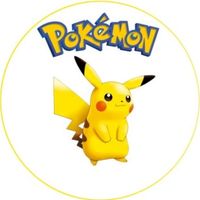 Opłatek na tort Urodziny Pokemon Pokemony Pikachu Charmander Charizard