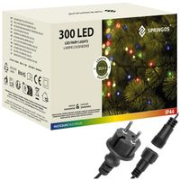 Lampki choinkowe 300 led multikolor 25,5 m oświetlenie świąteczne IP44