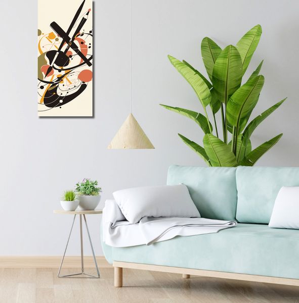 Obraz 30x70cm Abstrakcyjny Rapsod zdjęcie 2