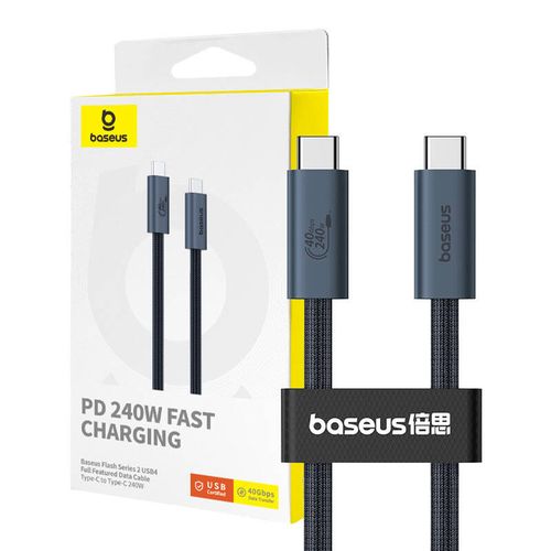 Kabel szybkiego ładowania USB-C do USB-C Baseus Flash 2 240W 1m (czarny) na Arena.pl