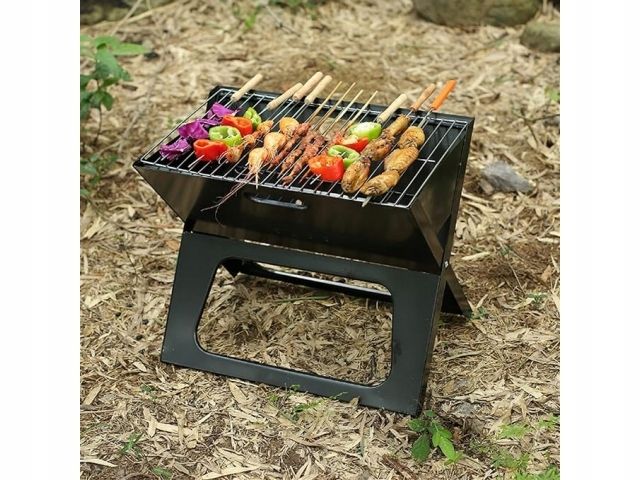 Grill węglowy - turystyczny składany zdjęcie 1