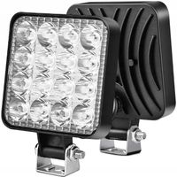 LAMPA ROBOCZA LED 48W 16 LED 6000K 10-30V UCHWYT MOCUJĄCY ŚRUBKI ZESTAW