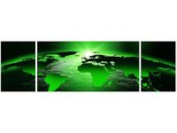 90CM 80 OBRAZ 3 ELEM LIMONKOWY ŚWIAT ŚCIENNY