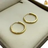 ZŁOTE KOLCZYKI KOŁA KÓŁKA 2 CM SREBRO PRÓBA 925 ZŁOTO 585 POZŁACANE PREZENT