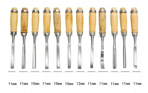 ZESTAW DŁUT RZEŹBIARSKICH DO DREWNA SNYCERSKIE STOLARSKIE ETUI ZESTAW na Arena.pl
