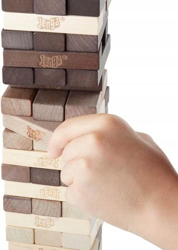 GRA JENGA ORYGINALNA HASBRO RUSTIC chwiejąca wieża gra zręcznościowa +6 lat na Arena.pl