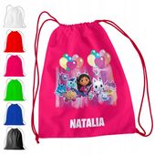 WOREK PLECAK SPORTOWY NA WF DLA DZIECI - KOCI DOMEK GABI + IMIĘ! GABBY DOLL