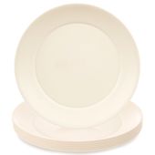 6x Talerze Plastikowe Obiadowe Płytkie Wielorazowe Turystyczne Piknikowe