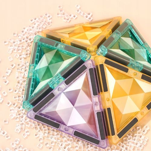 Klocki magnetyczne dla dzieci duże edukacyjne zestaw konstrukcyjny 100 el na Arena.pl