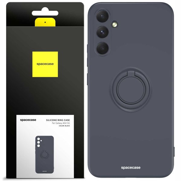 Spacecase Silicone Ring Galaxy A54 5G black zdjęcie 1