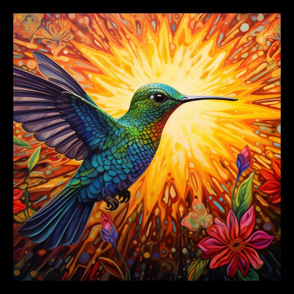 Plakat 30x30cm Koliber Barw zdjęcie 2