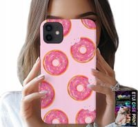 ETUI DO IPHONE 13 MINI - WZÓR Z PĄCZKAMI DONATAMI POLEWĄ CUKROWĄ