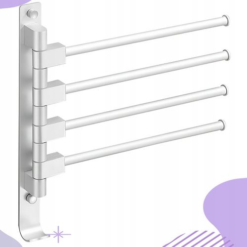 WIESZAK NA RĘCZNIKI ŁAZIENKOWY OBROTOWY ALUMINIOWY ŚCIENNY DO ŁAZIENKI na Arena.pl