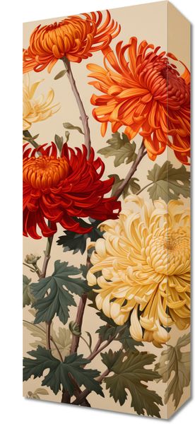 Obraz 20x50cm Tańczące Chryzantemy zdjęcie 1