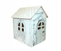 Domek tekturowy do zabawy dla dzieci