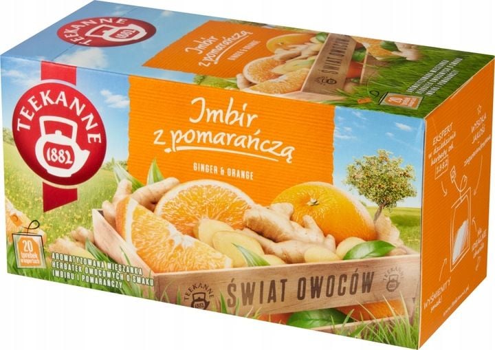 Teekanne Orange&Ginger, Ginger&Lemon, Ginger Mango, Ginger Elderflower 4szt zdjęcie 9