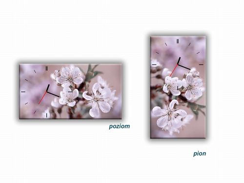 ZEGAR SZKLANY PROSTOKĄTNY - Orchidea na Arena.pl