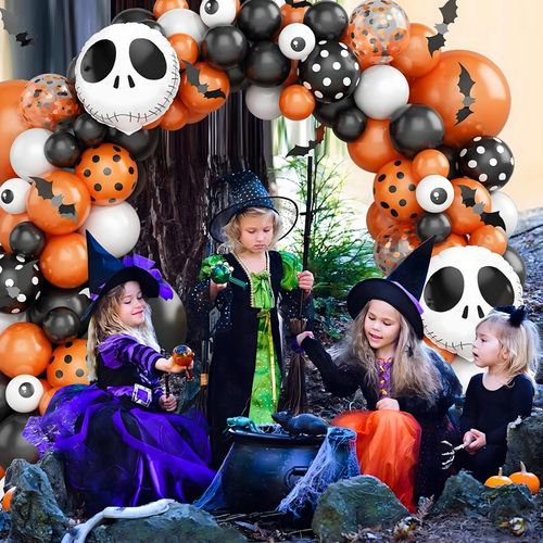 ZESTAW BALONÓW GIRLANDA BALONOWA HALLOWEEN PRZYJĘCIA ZESTAW DEKORACJA 116el na Arena.pl