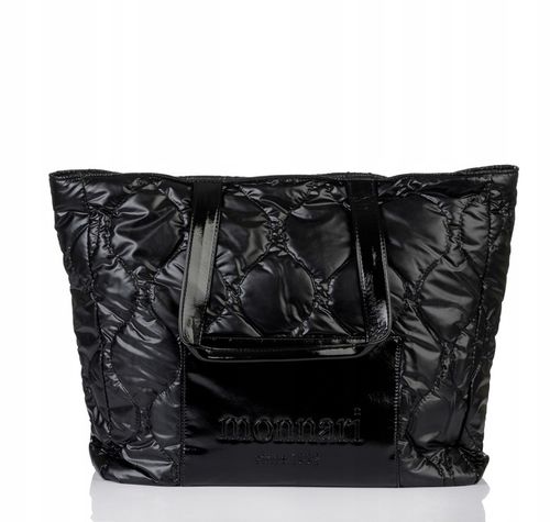 TOREBKA Damska MONNARI Duża Torba SHOPPER BAG Pojemna LOGO Premium Pikowana na Arena.pl
