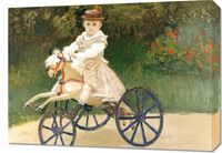 Obraz 70x50cm Jean Monet on His Hobby Horse, Monet Vintage