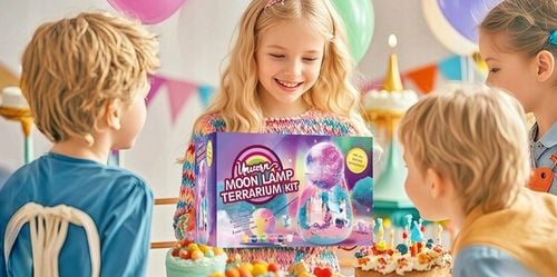 Jednorożec Zestaw Kreatywny Dziewczynki Lampka Nocna Piasek Kinetyczny DIY na Arena.pl