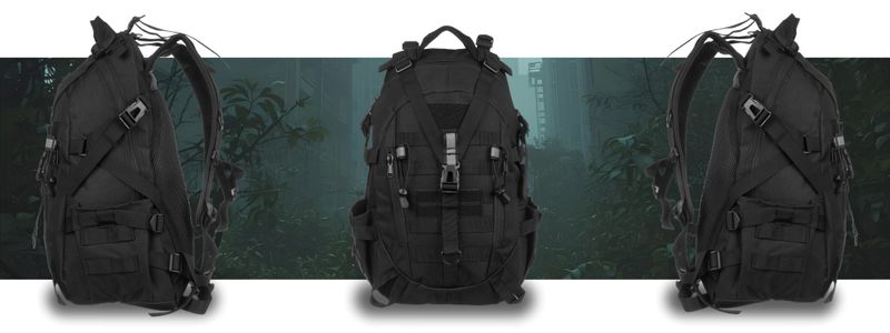 plecak ptn bl075-8076 black zdjęcie 2