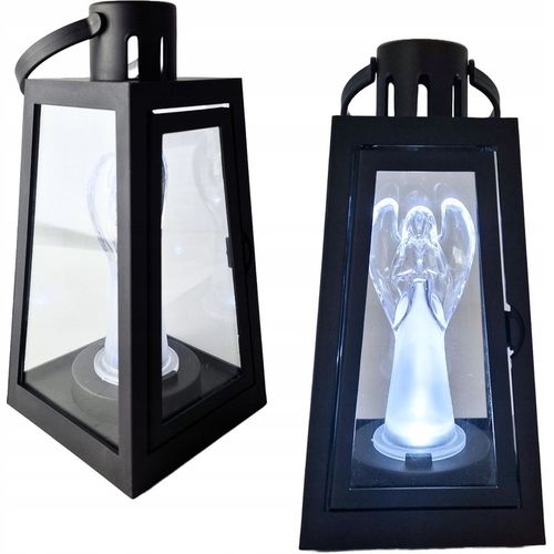 LATARENKA LED DEKORACYJNA LAMPION ANIOŁEK LATARNIA Z ANIOŁEM OZDOBNA na Arena.pl