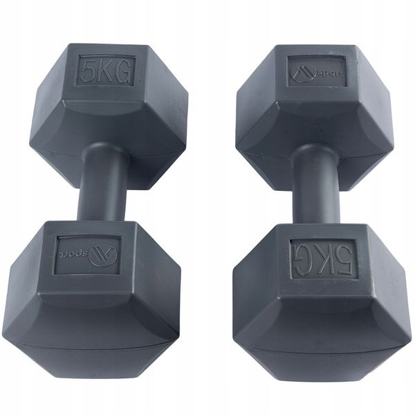 HANTLE CIĘŻARKI BITUMICZNE HEXAGONALNE 2x5kg zdjęcie 2