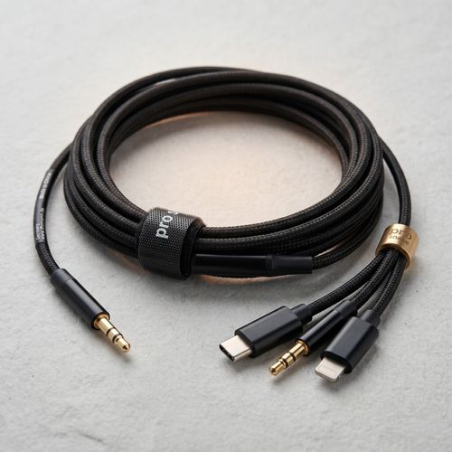 Kabel pro snake USB-C Multi Cable 3in1 Jack 3,5mm Lightning Materiałowy 0,9m na Arena.pl