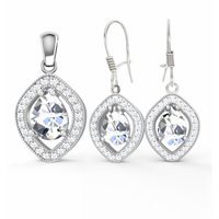 SREBRNY KOMPLET Z CYRKONIAMI SREBRO PRÓBY 925